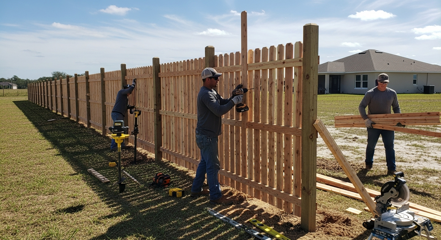 Fence installation in Wimauma, FL by MCM Fence LLC