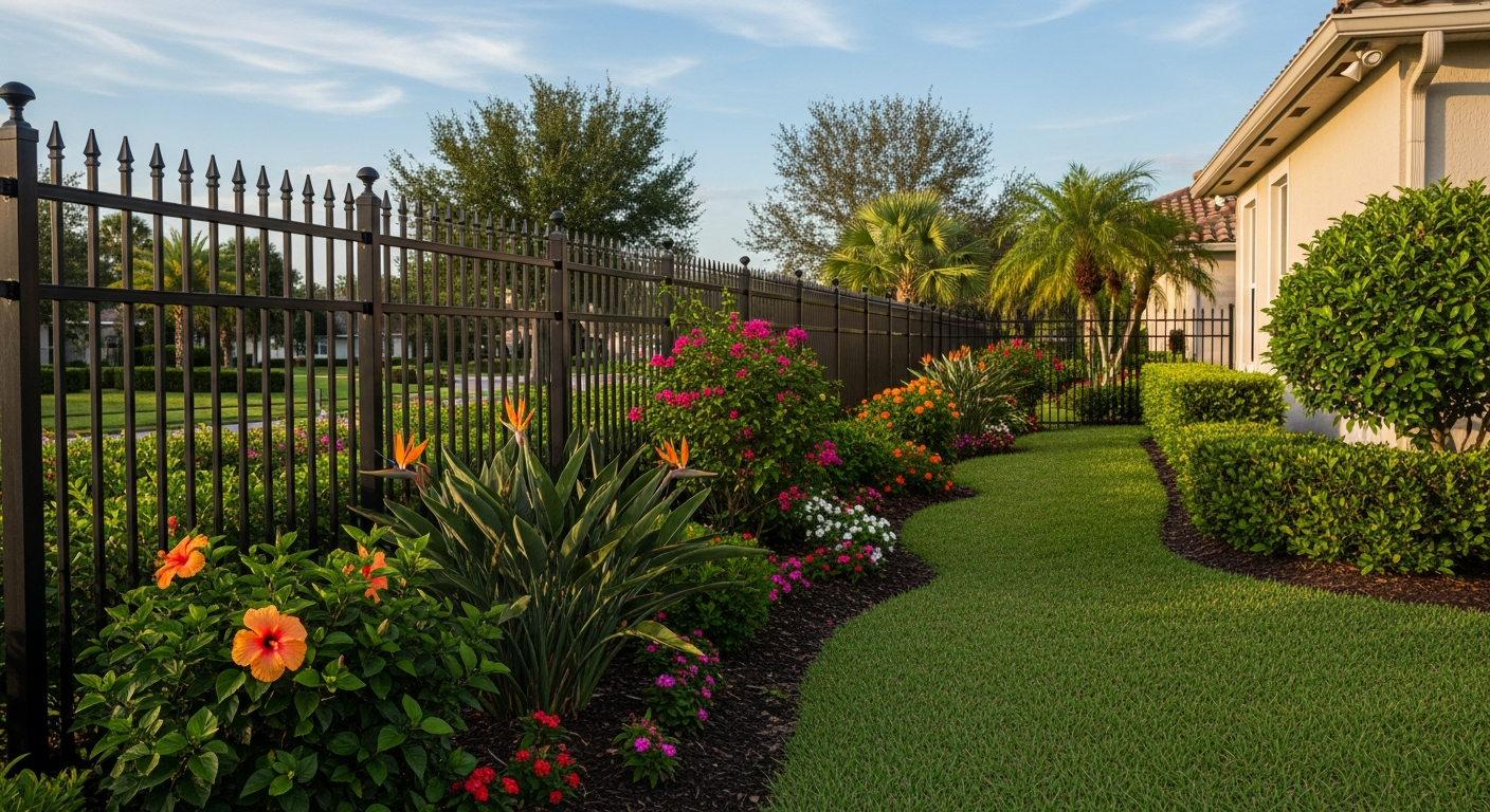 Aluminum Fence installation in Tampa Bay, FL
