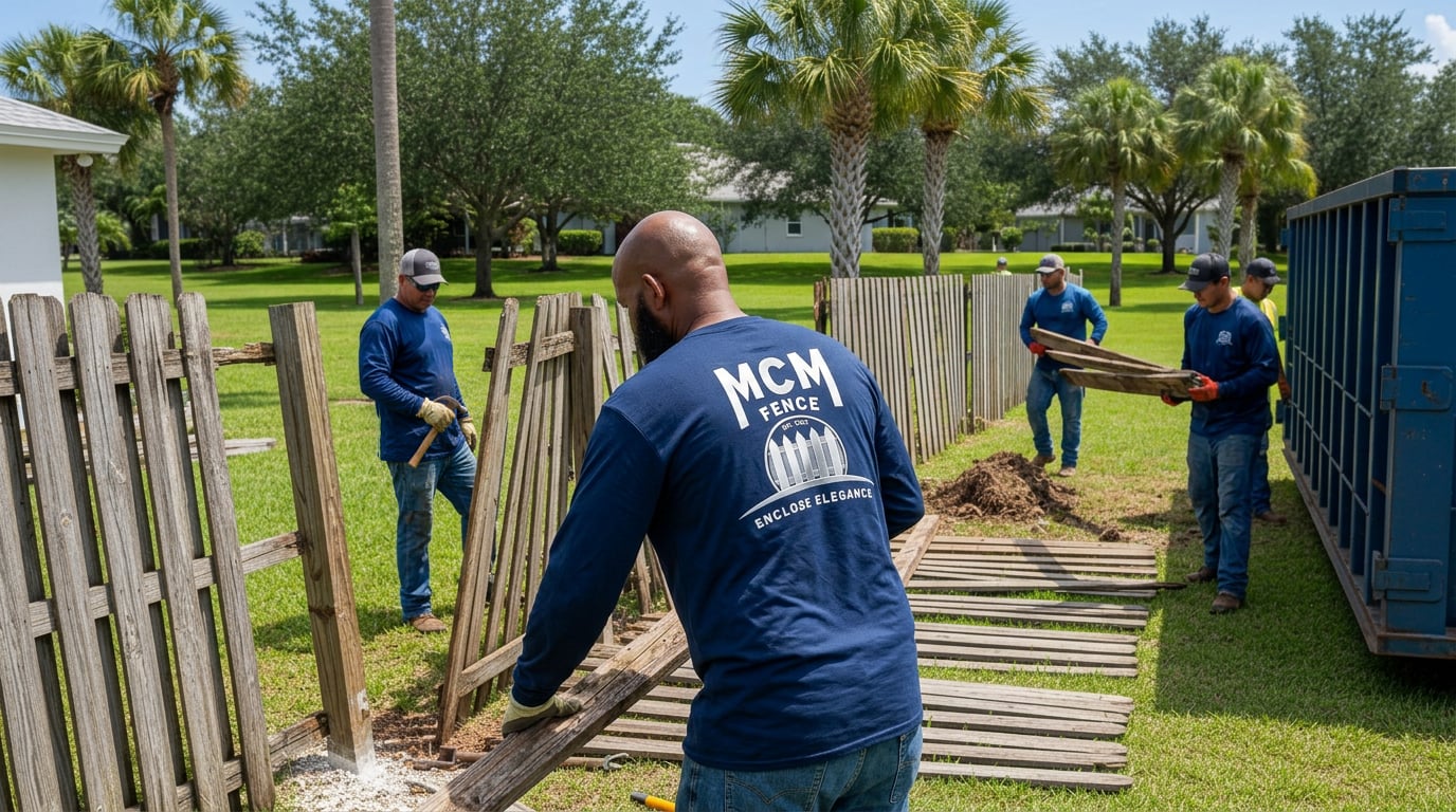 Fence Removal & Replacement installation in Tampa Bay, FL